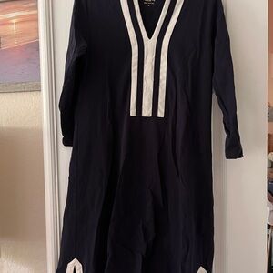 Spartina 449 Navy and White V-Neck Dress